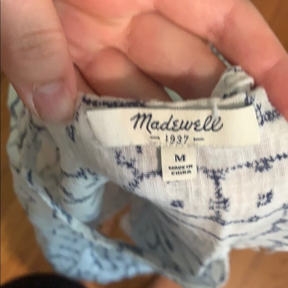 MADEWELL split back top NWOT - Picture 3 of 4